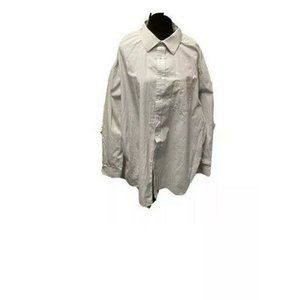Beverly Hills Polo Club Mens Dress Shirt Gray Long